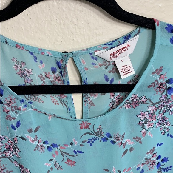 Blue floral blouse - Picture 2 of 4